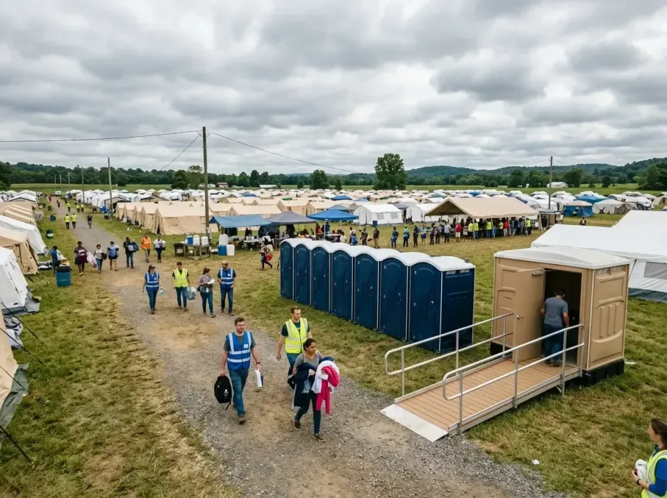 disaster-relief-camp-restrooms-010 — frequently asked questions, Dumpster & Portable Bathrooms Rental in Floris, VA